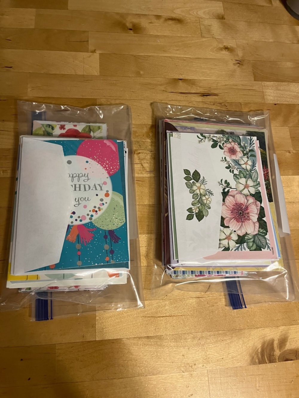 Birthday Greeting Card Grab Bags-Each bag contains 25 cards and envelopes